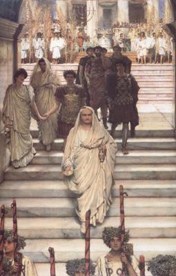 Alma-Tadema, Sir Lawrence The Triumph of Titus: AD 71 (mk23) oil painting image